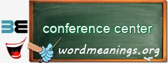 WordMeaning blackboard for conference center